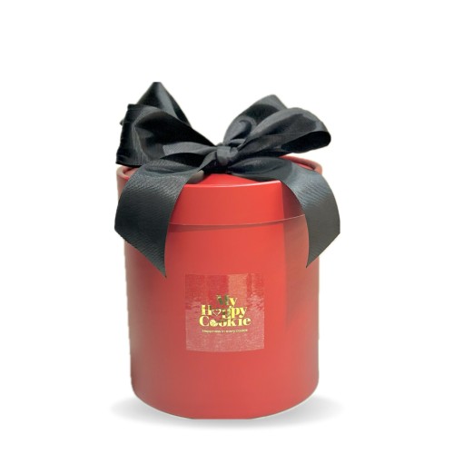 Black and Red Gift Box - 4 bottles of cookies
