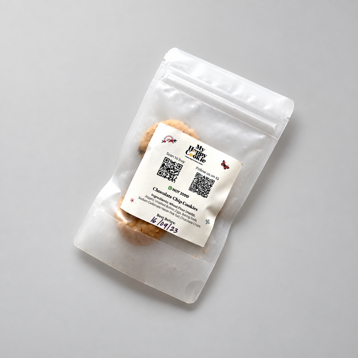 3pc Packet Sized Cookies